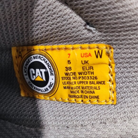 CAT Caterpillar Mule Clogs sz 7W Black Leather Walking Machines Slip On Platform - Picture 8 of 16